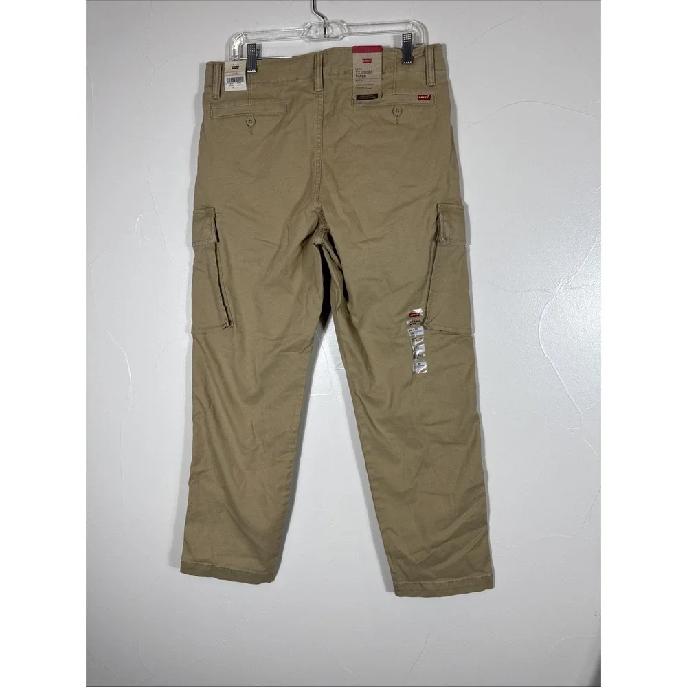 Levi's XX Cargo Men's Tapered‎ Leg Stretch Khaki Cargo Pants - 34 X 30 New Tags